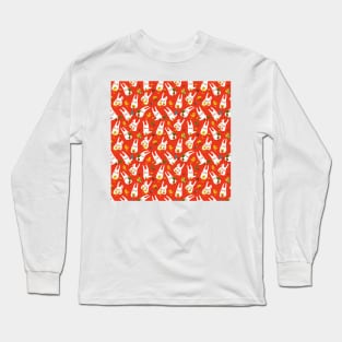 Easter bunnies patterns Long Sleeve T-Shirt